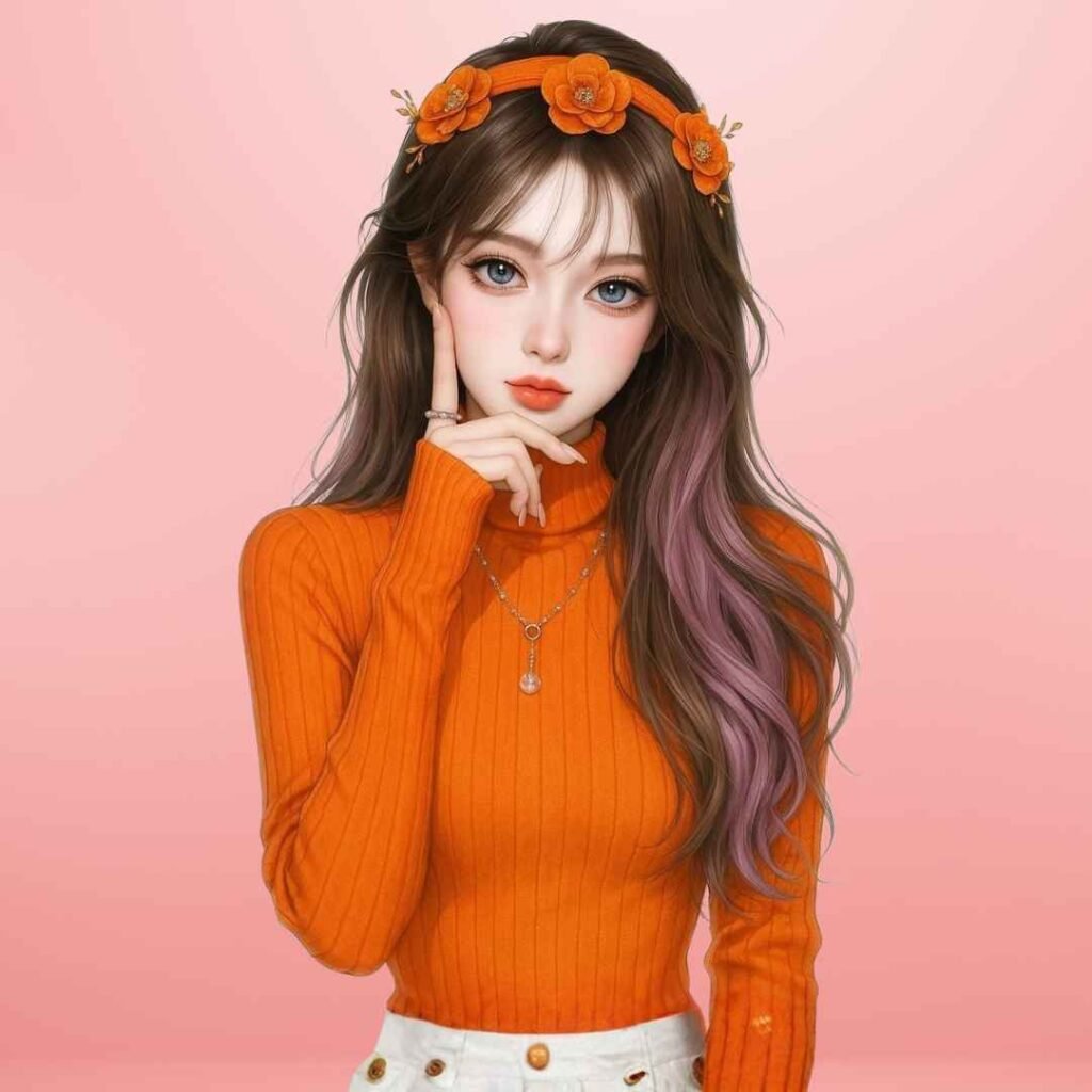 Attitude Cartoon Girl DP for WhatsApp