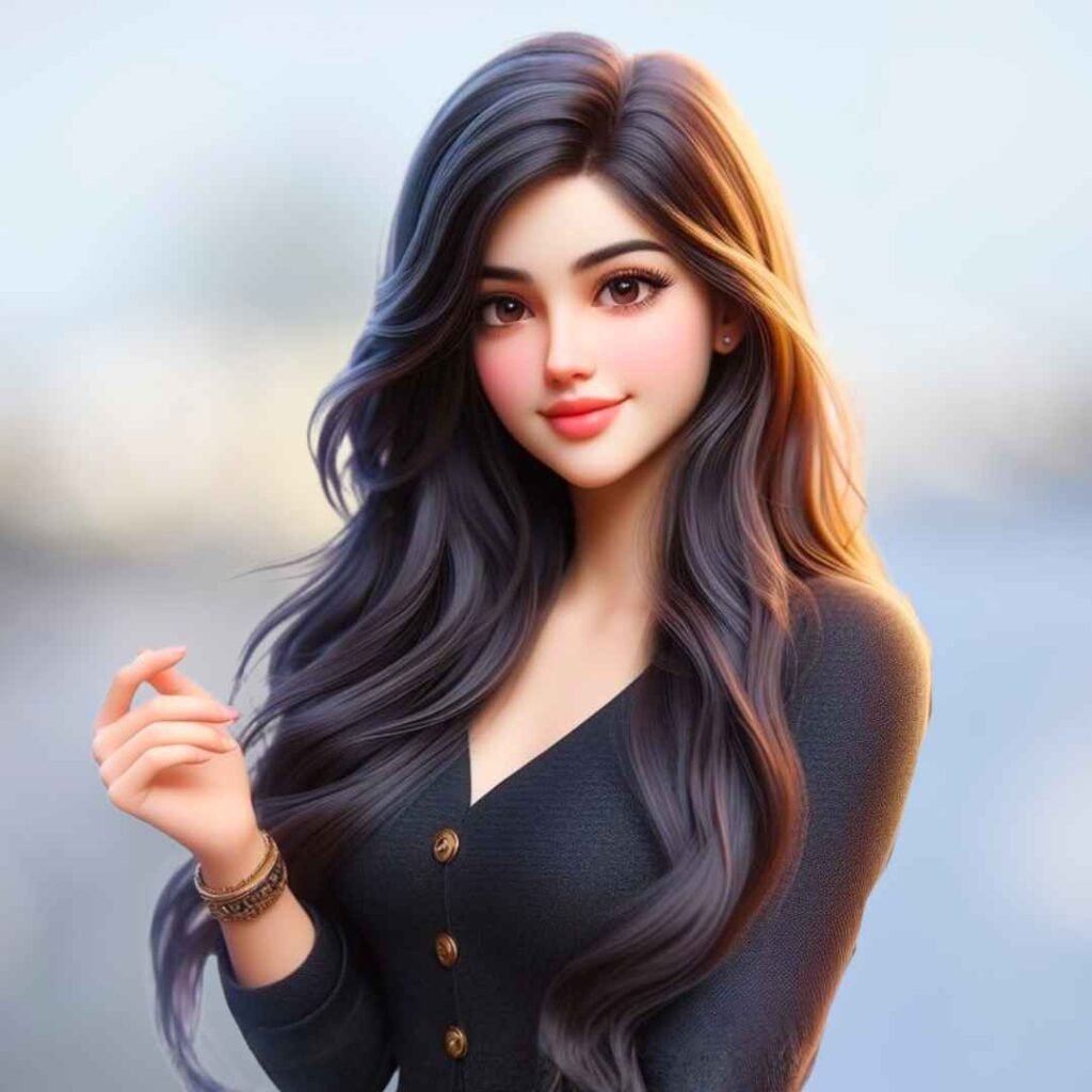Attitude Cartoon Girl DP for WhatsApp