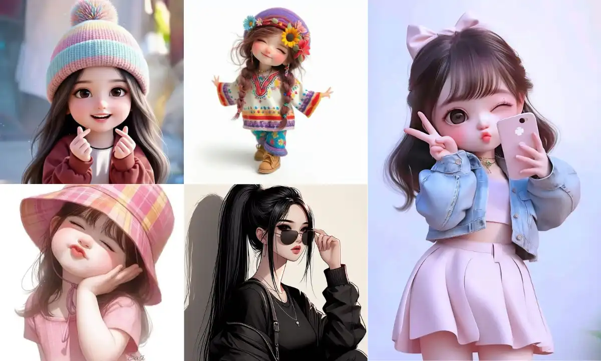 Attitude Cartoon Girl DP