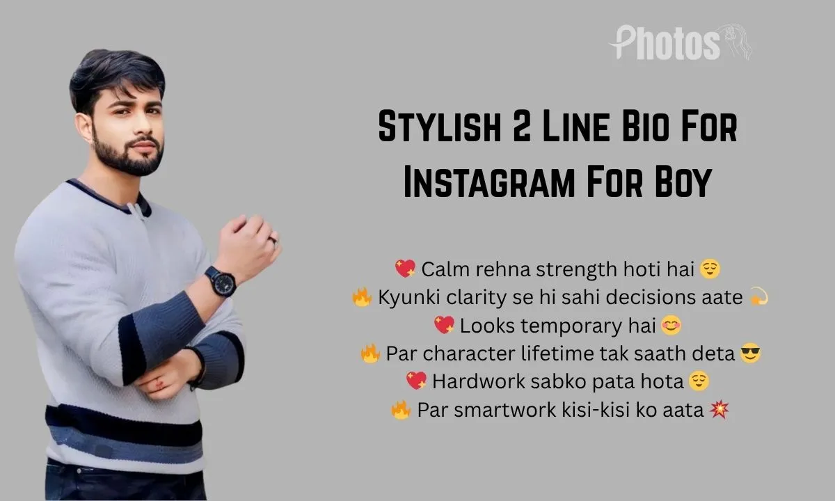 Stylish 2 Line Bio For Instagram For Boy
