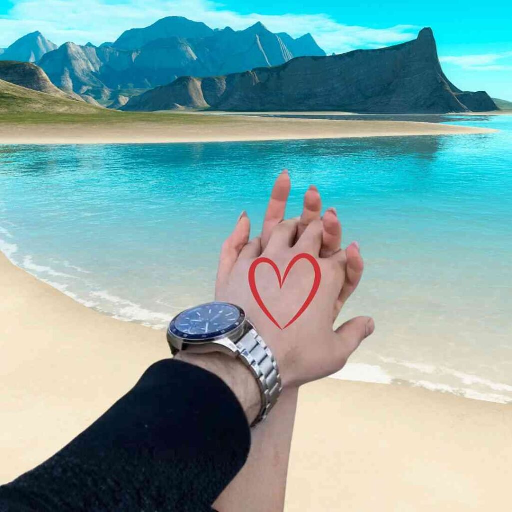 Couple DP for WhatsApp half half Pics