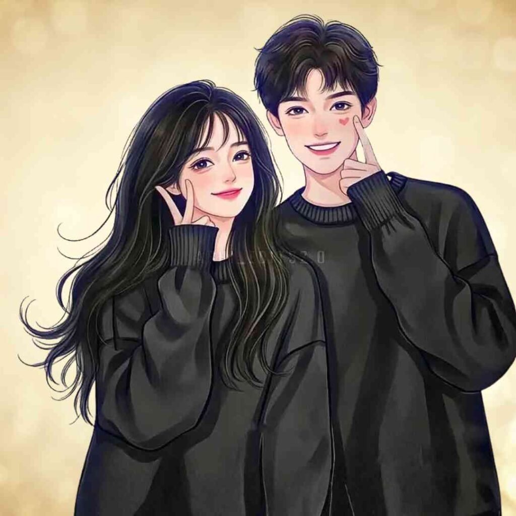 Couple DP for WhatsApp half half for Instagram