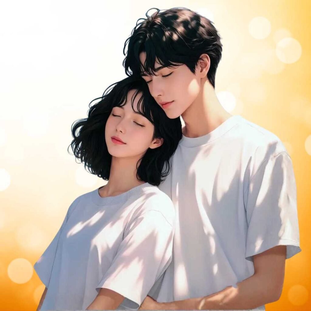 Couple DP for WhatsApp half half