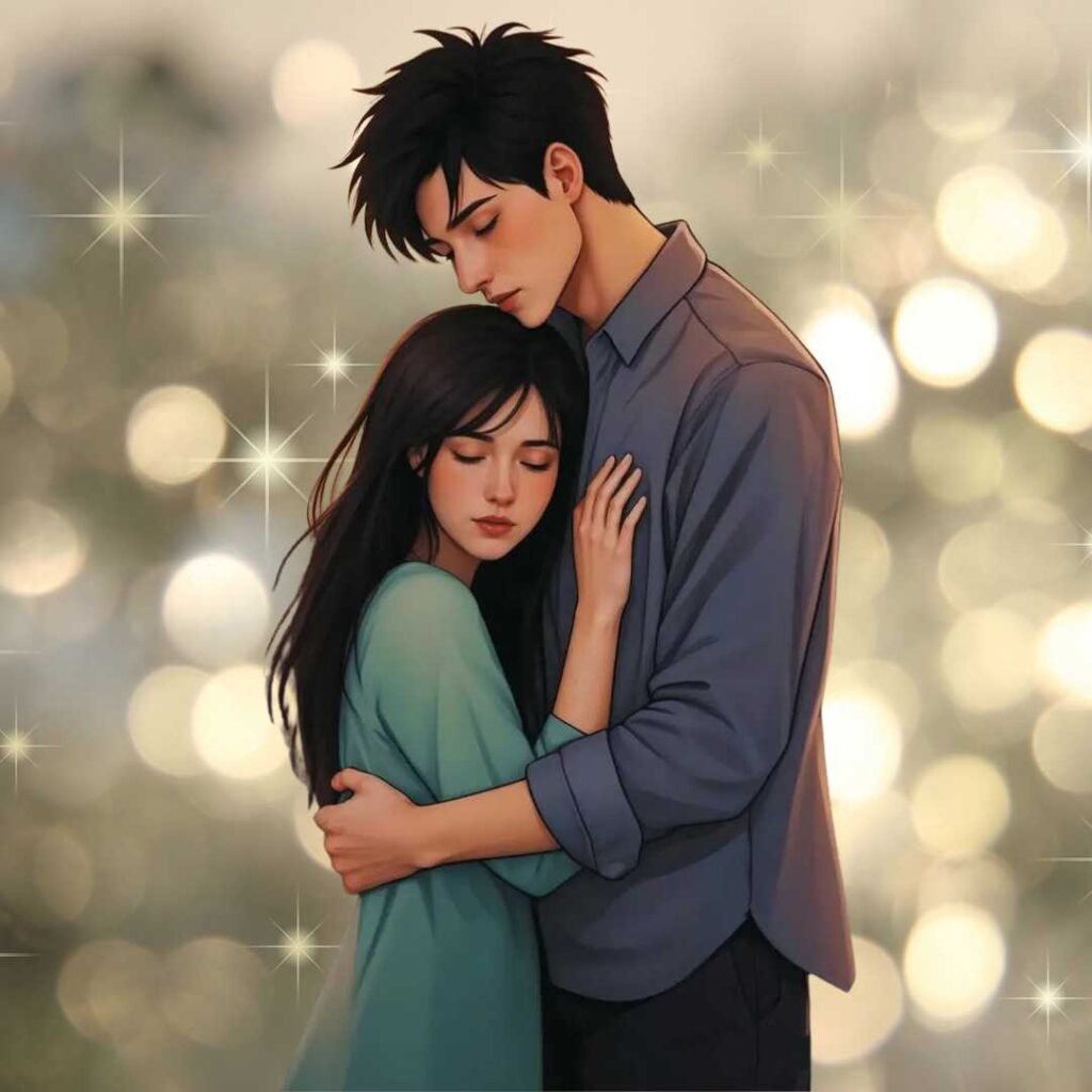 Couple DP for WhatsApp half half