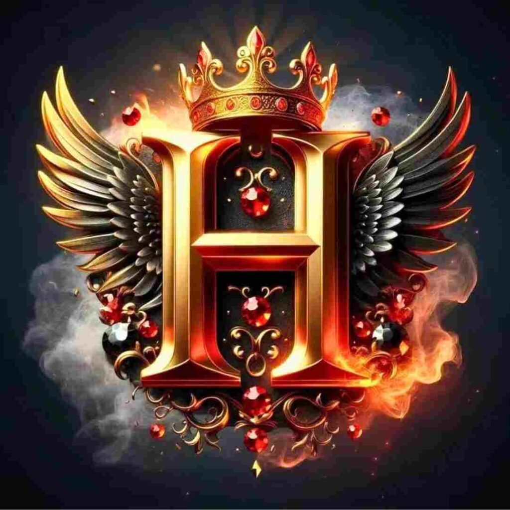 Heart Love H Name DP