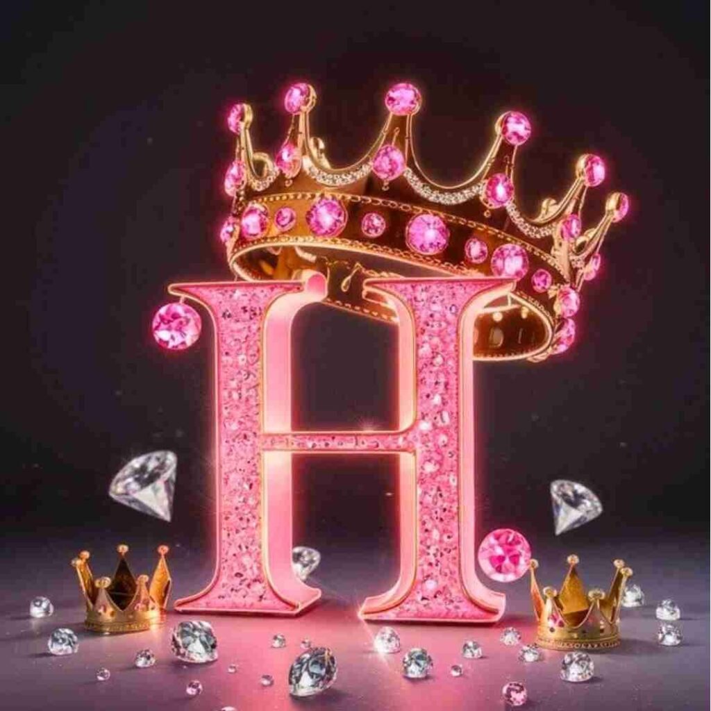 Heart Love H Name DP