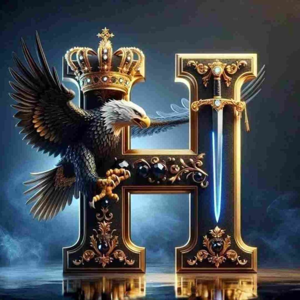 Heart Love H Name DP