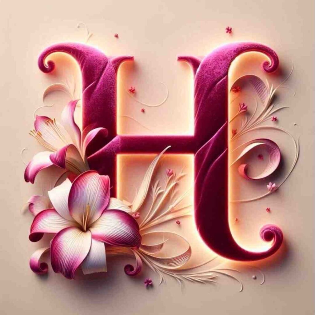 Stylish Love H Name DP