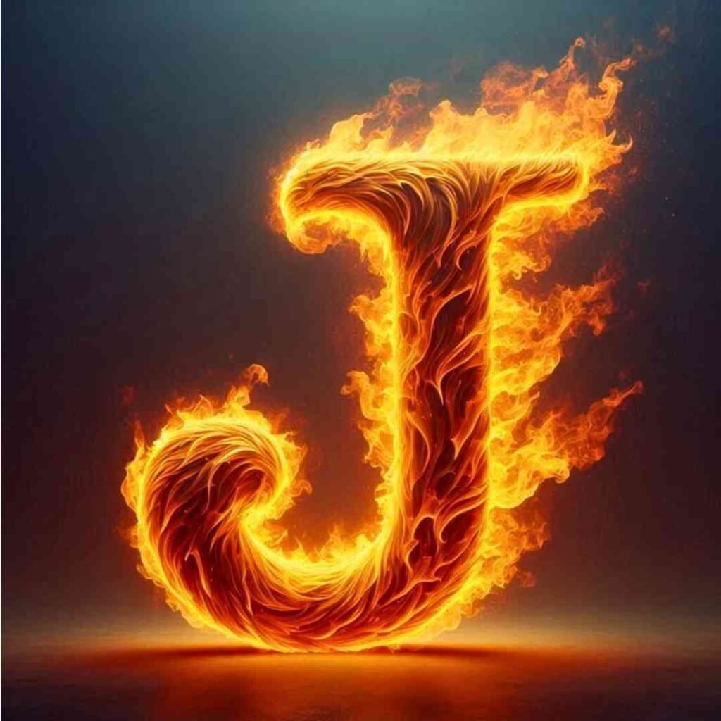 Heart Stylish J Name DP