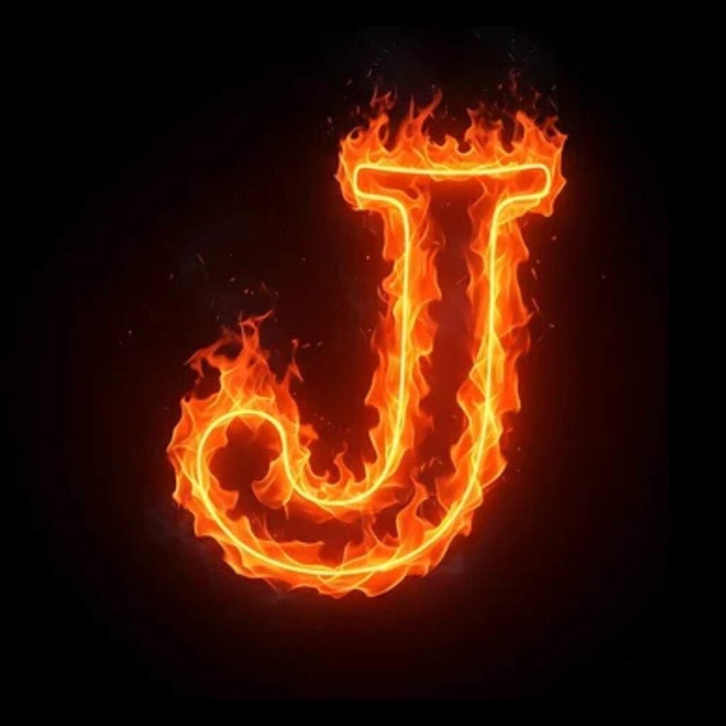 Heart Stylish J Name DP