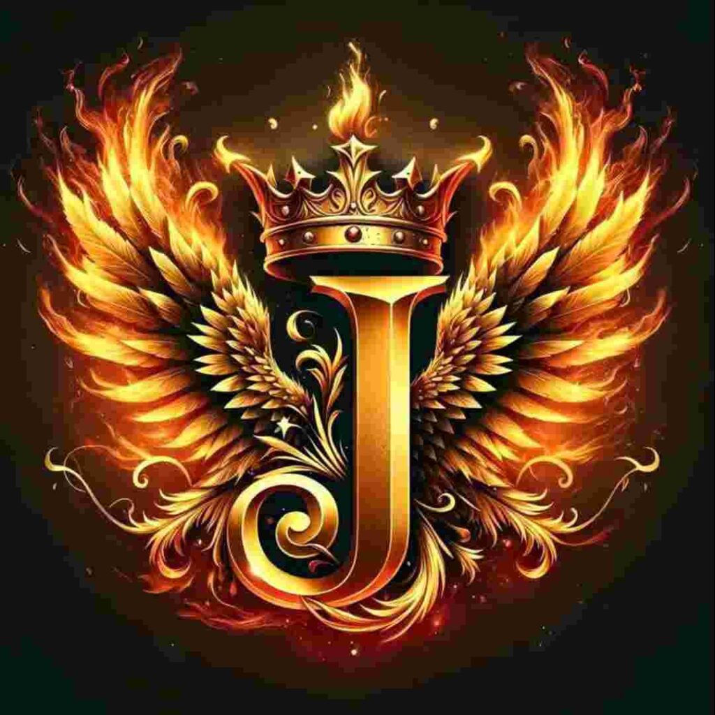 Heart Stylish J Name DP