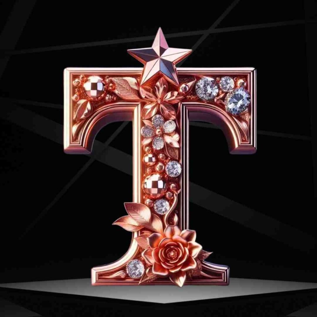 Stylish T Name DP for WhatsApp