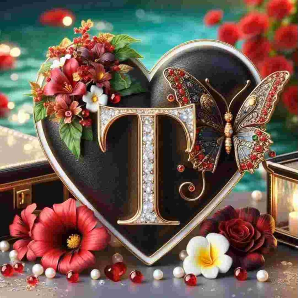 Stylish T Name DP for WhatsApp