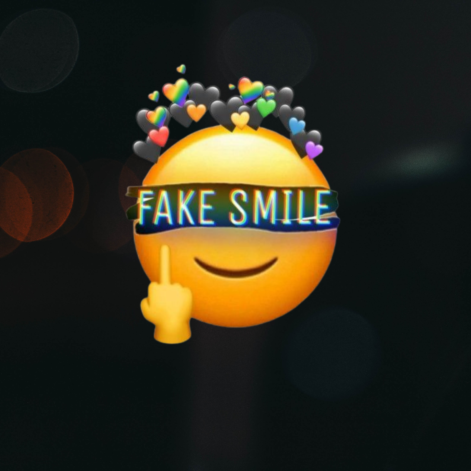Fake Smile Emoji DP