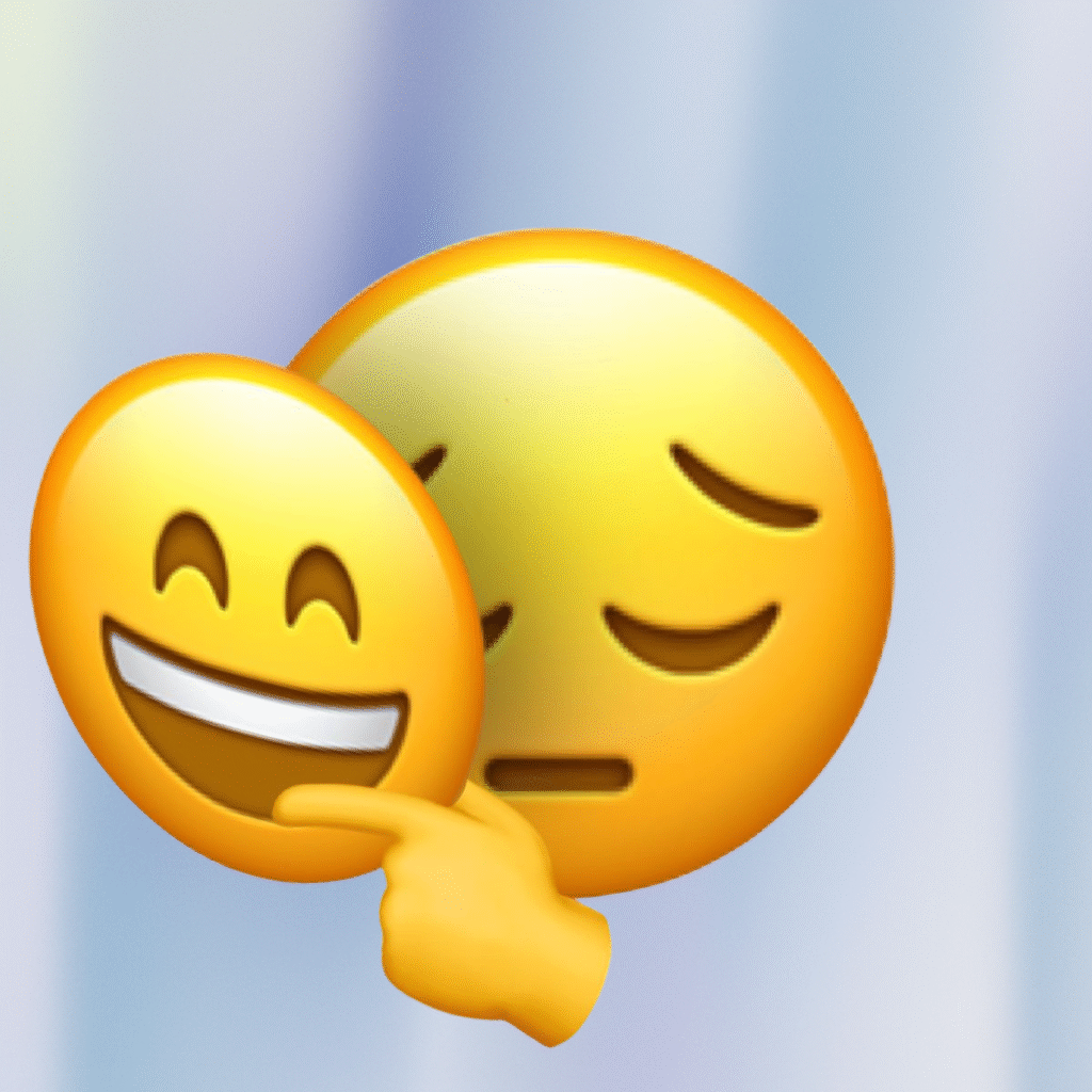 Fake Smile Emoji DP
