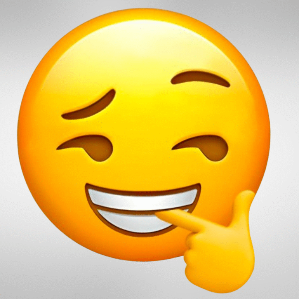 Fake Smile Emoji DP