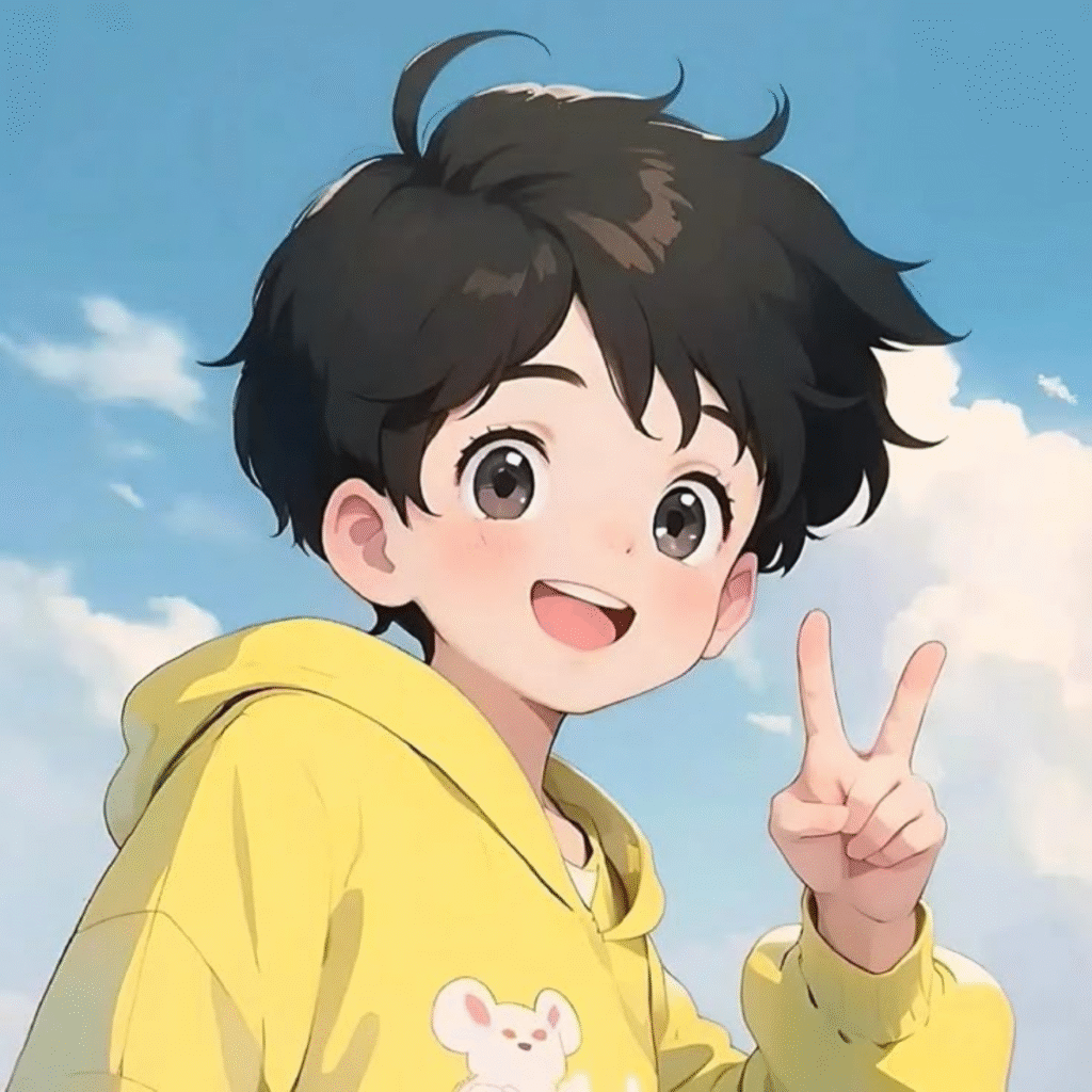 Aesthetic DP Cartoon Boy