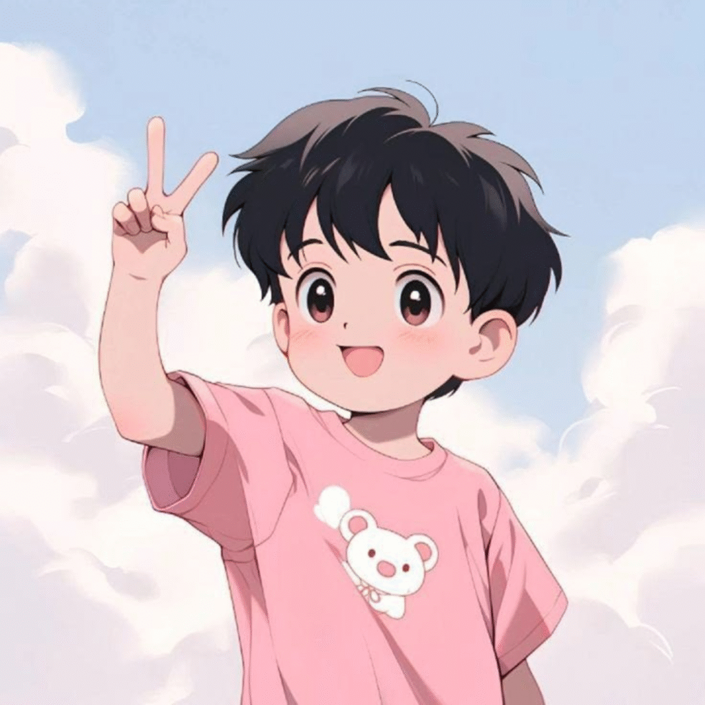 Aesthetic DP Cartoon Boy