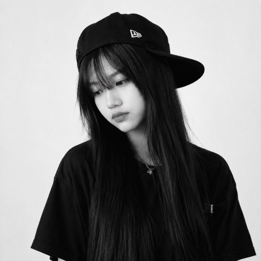Attitude Girl DP Black and White 