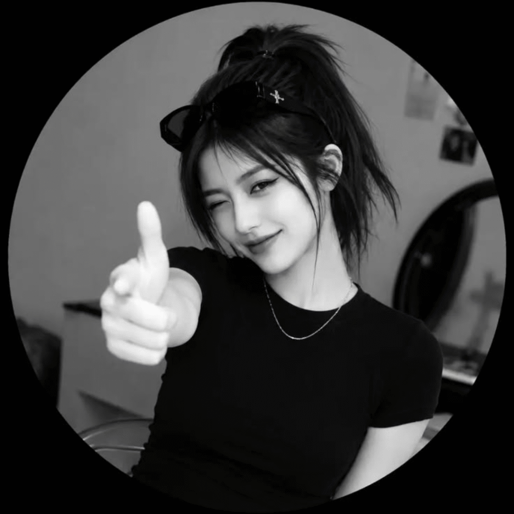 Attitude Girl DP Black and White 