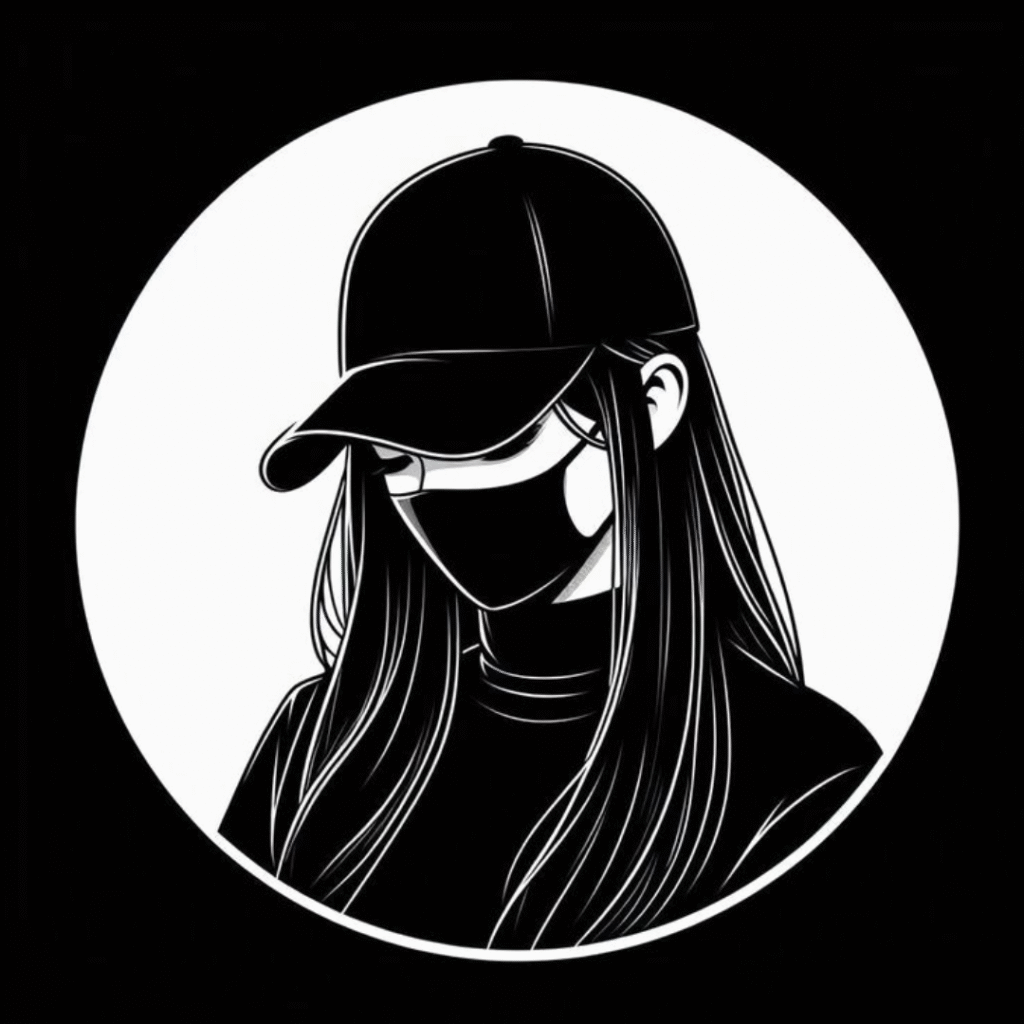 Attitude Girl DP Black and White 