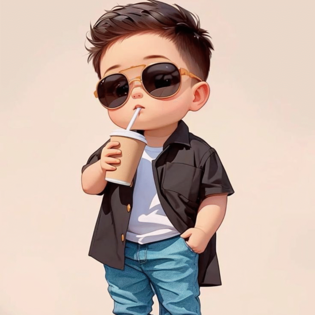 Stylish Cartoon Boy DP