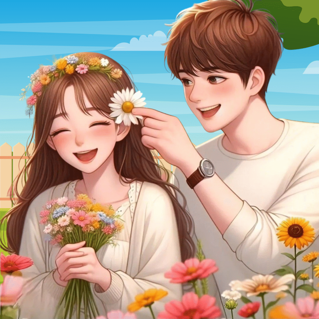 Couple DP for Instagram Aesthetic Cartoon