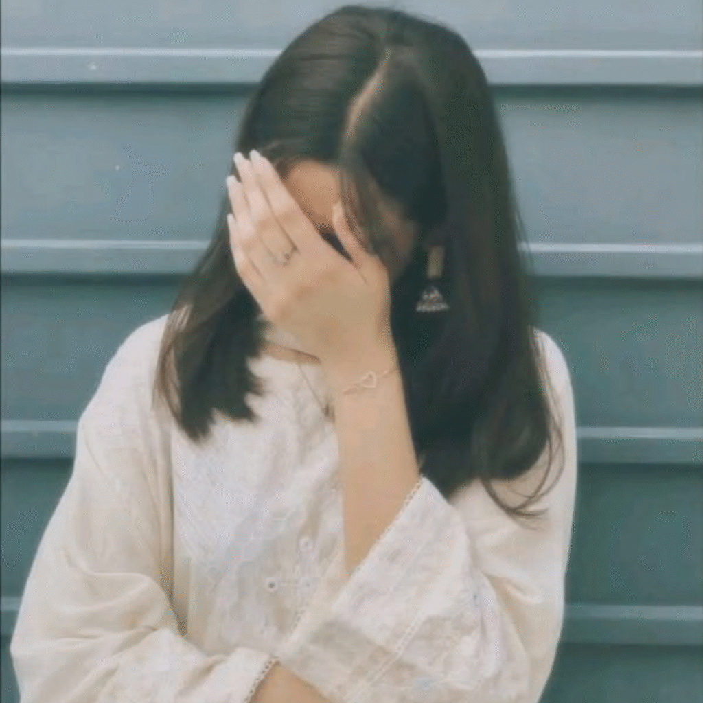 Cute Hidden DP Instagram Girl