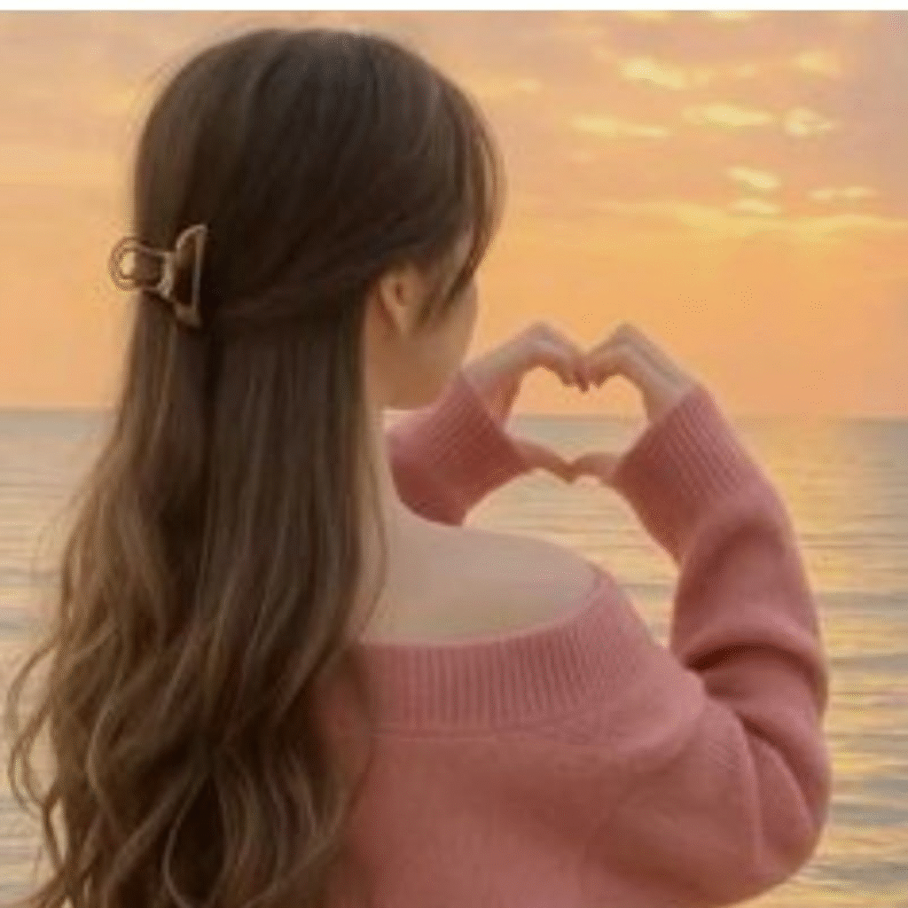 Cute Hidden DP Instagram Girl