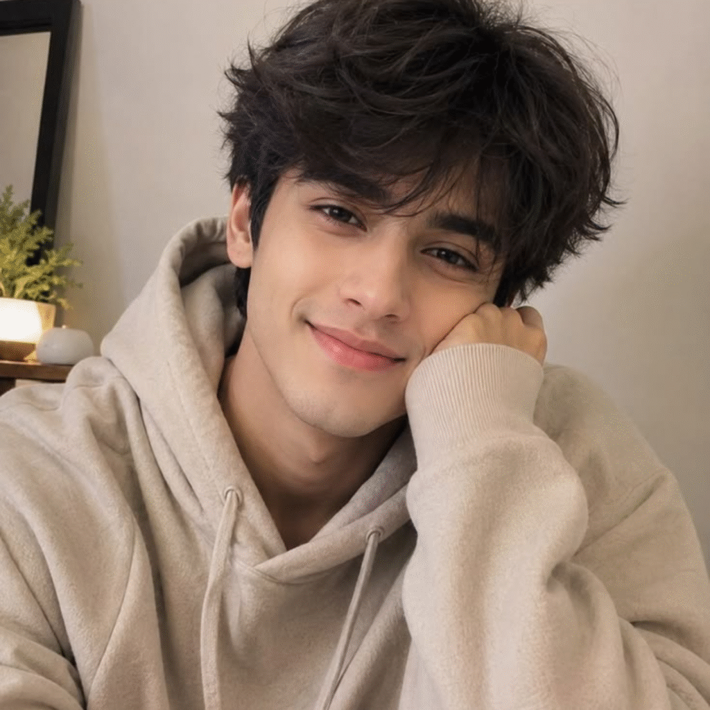 Sad Smile Cute Boy DP