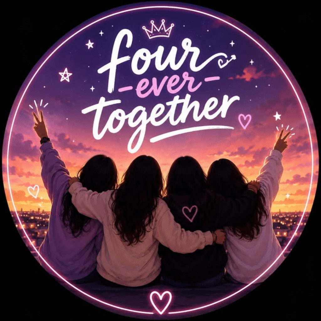 4 Friends Group DP Girl Cute