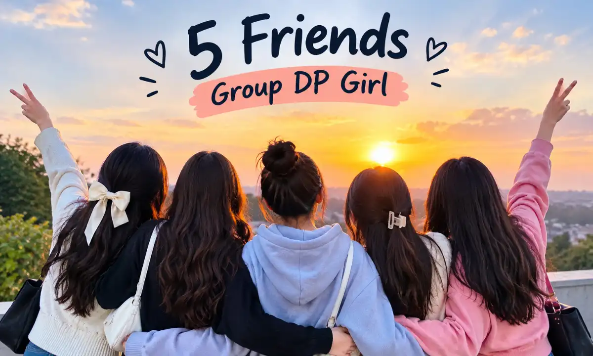 5 Friends Group DP Girl