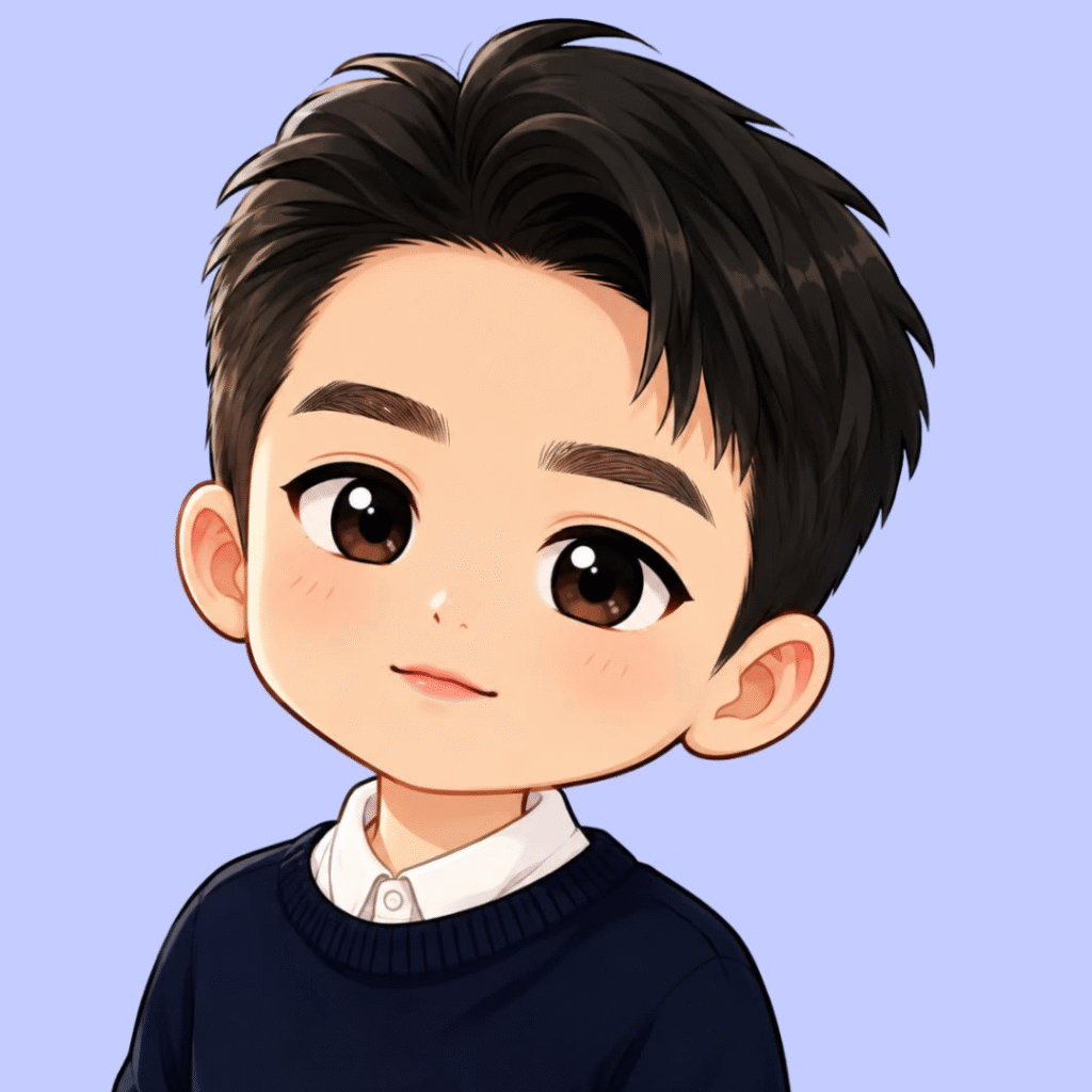 Cute Hair Cartoon Boy Dp