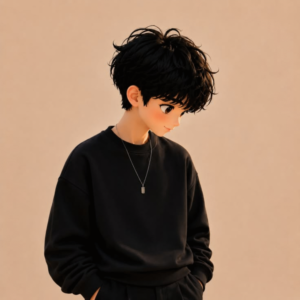 Hair Cartoon Boy DP 