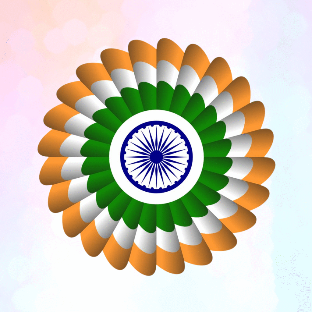 Stylish Indian flag DP