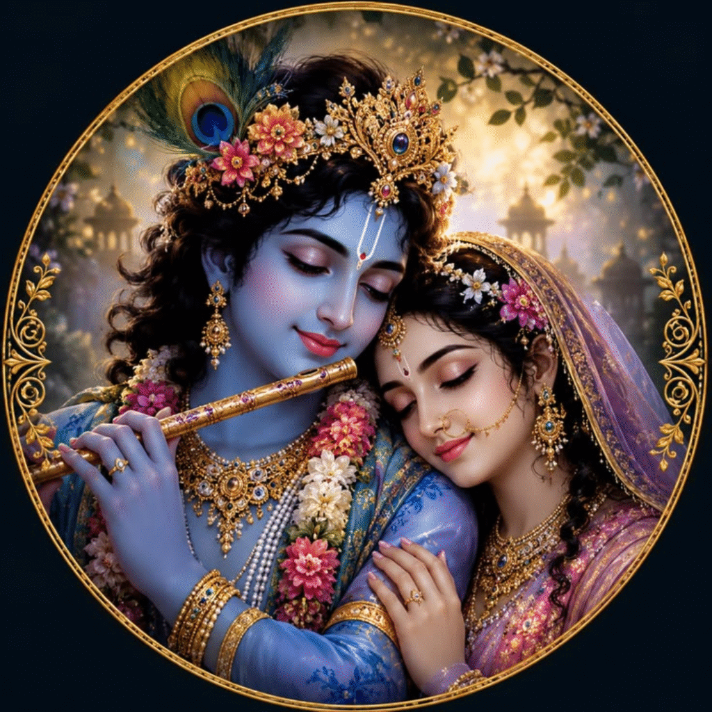 Cute True Love Radha Krishna Dp