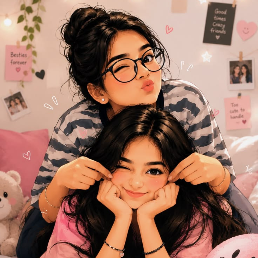 Profile Girl Couple Duet DP