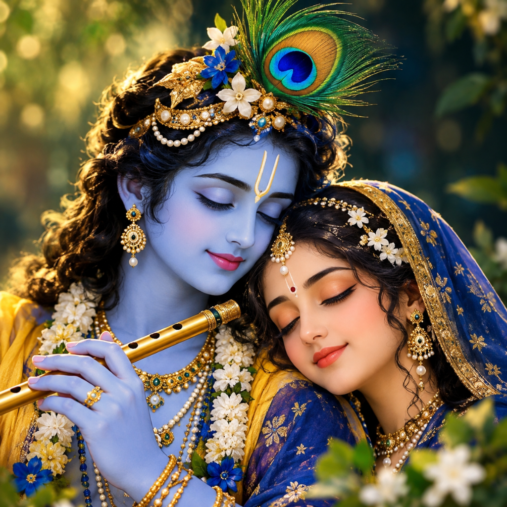 Krishna Radha Mor Pankh DP