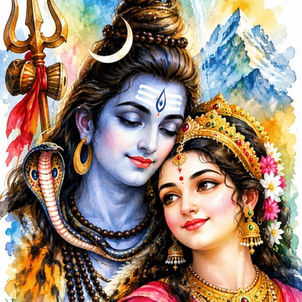 Shiv Parvati Pic DP HD Download